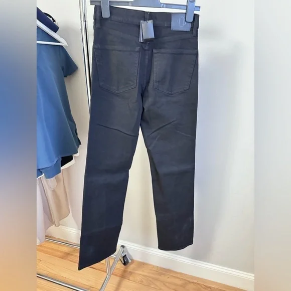 NWT MAJE High Waisted Black Jeans With Split at the Front Size Small - Picture 4 of 12